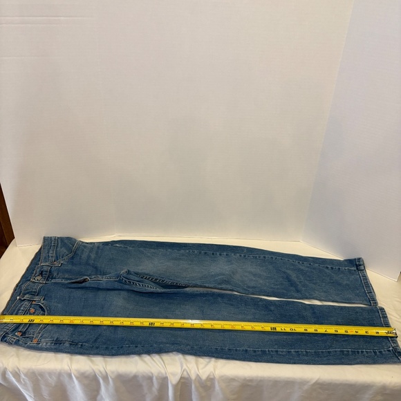 Levi's 511 Athletic Skinny Jeans Men Dark Blue Size 34x30 Zip Cotton Blend Solid - Picture 2 of 9